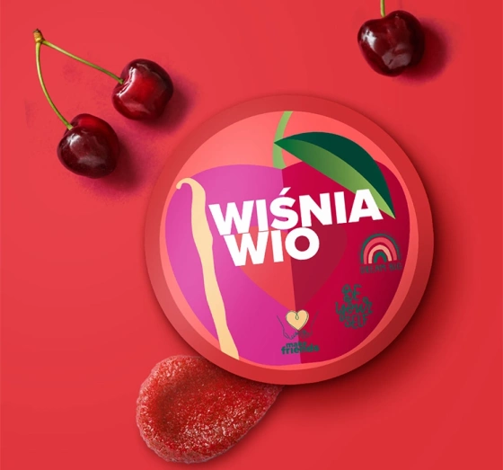 Tutti Frutti Wiśnia Wio cukrowy peeling do ciała Wiśnia i Wanilia 300 g
