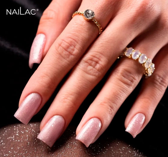 NaiLac Rubber Base baza kauczukowa Rose 7 ml