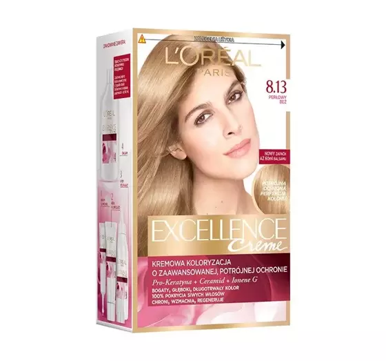 LOREAL EXCELLENCE CREME 8.13 PERŁOWY BEŻ